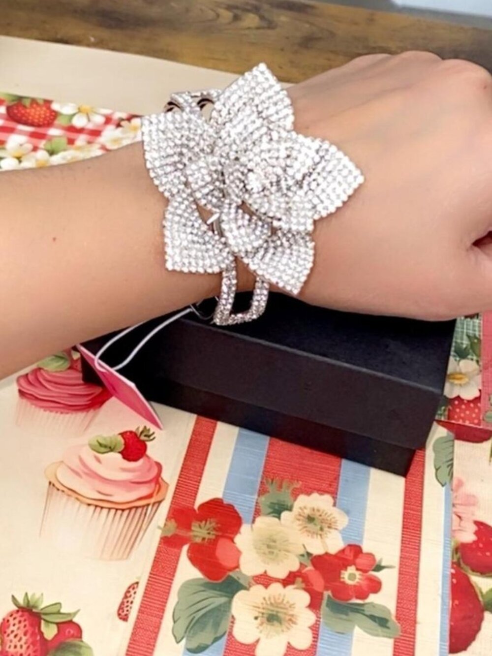 Christian Siriano 3D Flower Bracelet